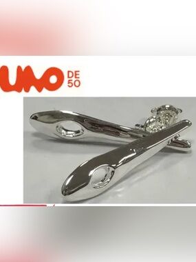 UNO de 50 Silver Drop Earrings
